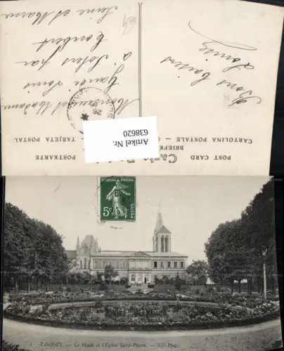 638620,Lisieux Le Musee et l Eglise Saint-Pierre Kirche France