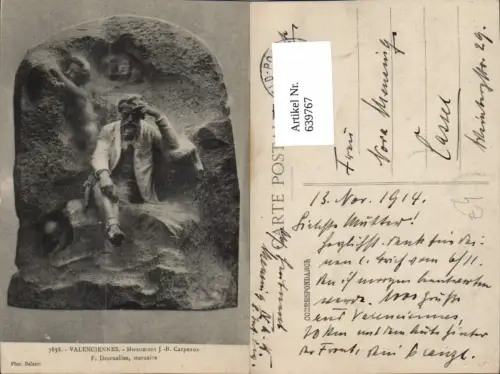 639767,Valenciennes Monument J. B. Carpeaux France