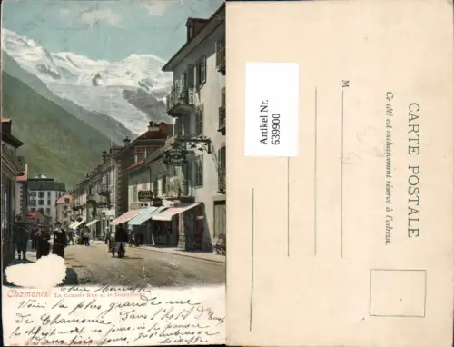 639900,Chamonix La Grande Rue et l Mont Blanc France