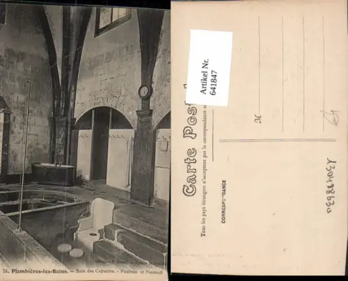641847,Plombieres-les-Bains Bain des Capucins Piscine et Fauteuil France