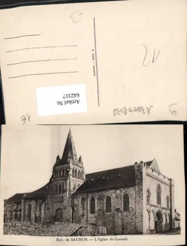 642317,Environs de Saumur L Eglise de Cunault Kirche France