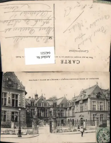 642321,Orleans Place de l Etape L Hotel de Ville Face au Theatre France