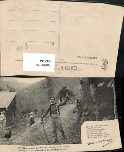 642344,La Meuniere de Pont-Aven Les Chansons de Botrel Tracht Truthahn France