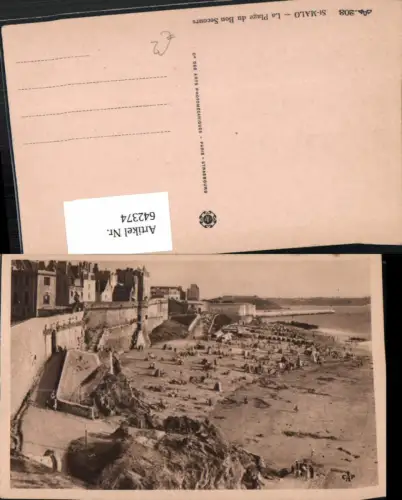 642374,St-Malo La Plage du Bon Secours Strand Strandleben France