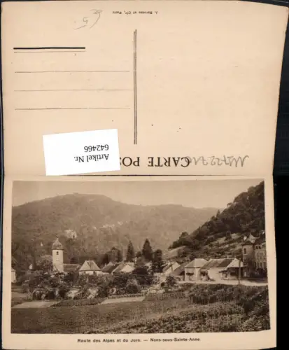 642466,Route des Alpes et du Jura Nans-sous-Sainte-Anne France