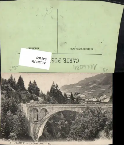 642468,Flumet Le Grand Pont Brücke Viadukt France