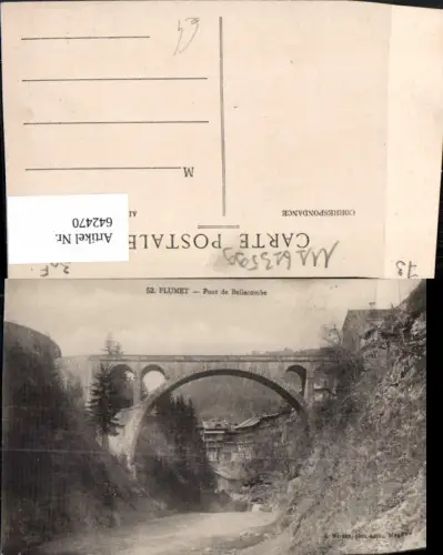 642470,Flumet Pont de Bellecombe Brücke Viadukt France