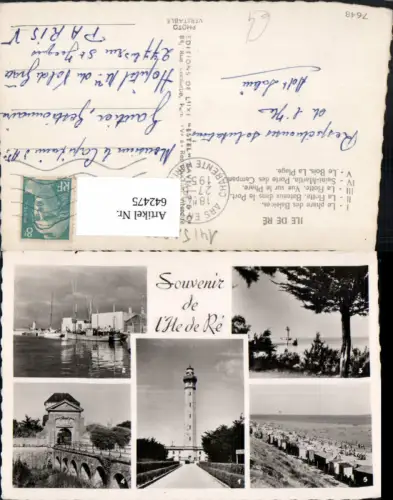 642475,Mehrbild Ak Ile de Re Le phare des Baleines La Flotte Saint-Martin France