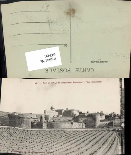 642491,Fort de Salces Vue d ensemble France
