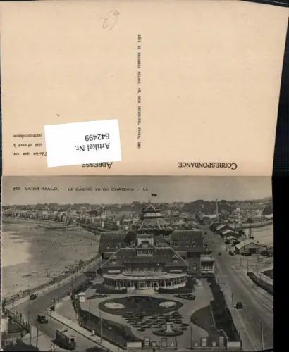 642499,Saint-Malo Le Casino vu du Chateau France