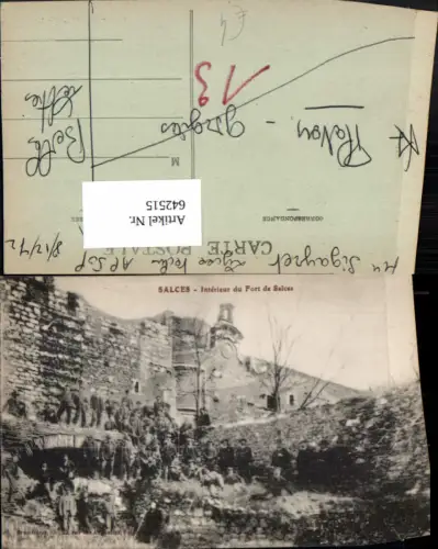 642515,Salces Interieur du Fort de Salces France