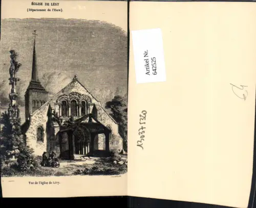 642525,Künstler Ak J. Quartley Eglise de Lery Departement de l Eure Kirche France