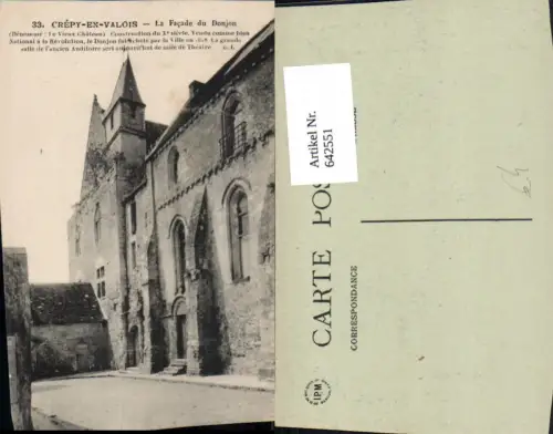 642551,Crepy-en-Valois La Facade du Donjon France