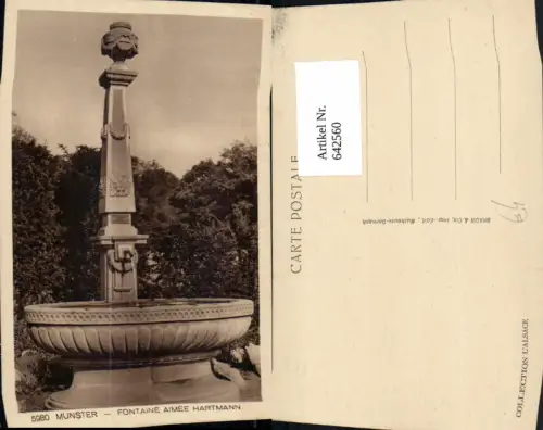 642560,Munster Fontaine aimee Hartmann Brunnen France
