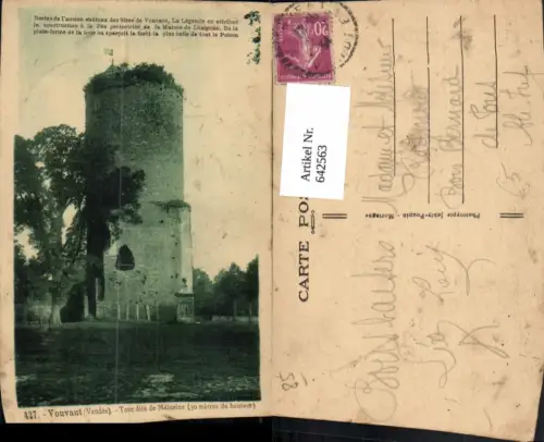 642563,Vouvant Vendee Tour dite de Melusine Turm France