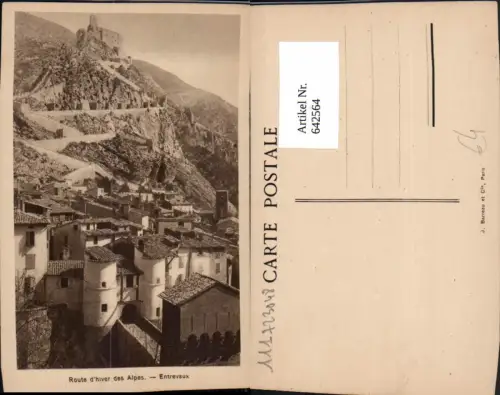 642564,Route d hiver des Alpes Entrevaux France
