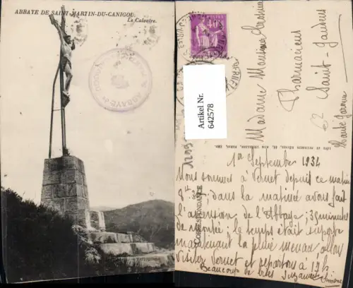 642578,Abbaye de Saint-Martin-du-Canigou Le Calvaire Kreuz France