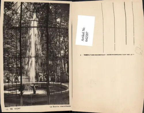 642597,Vichy La Source intermittente Brunnen France