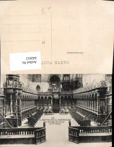 642612,St-Bertrand-de-Comminges Les 66 stalles du Choeur France