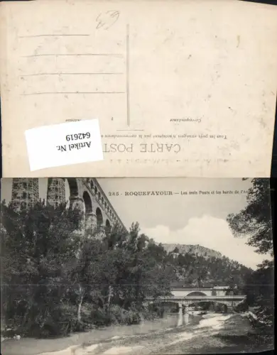 642619,Roquefavour Les trois Ponts et les bords de l Arc Viadukt France