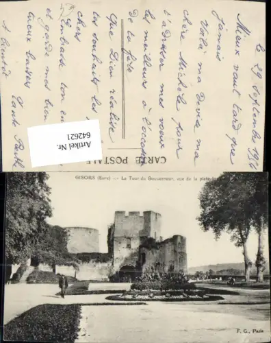642621,Gisors Eure La Tour de Gouverneur vue de la plate-forme France