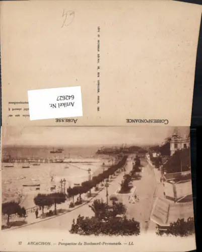 642627,Arcachon Perspective du Boulevard Promenade France