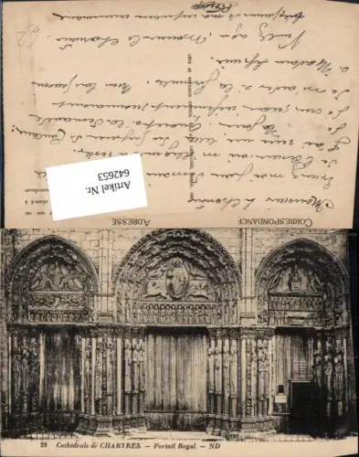 642653,Cathedrale de Chartres Portail Royal Kathedrale France
