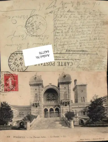 642770,Biarritz Les Thermes Salins La Facade France