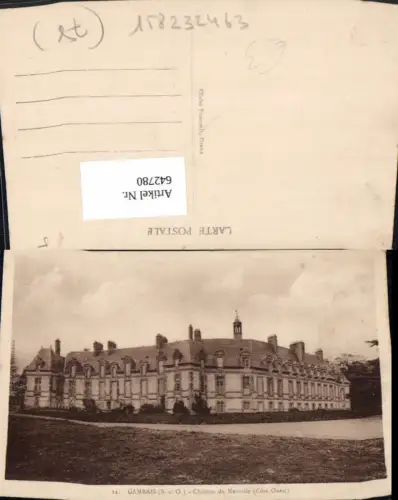 642780,Gambais Chateau de Neuville Cote Ouest Schloss France