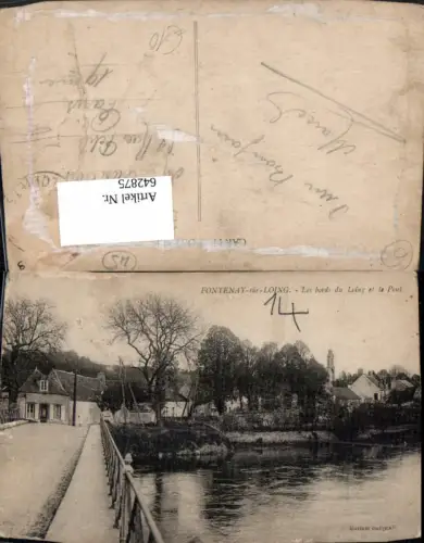 642875,Fontenay-sur-Loing Les bords du Loing et le Pont Brücke France