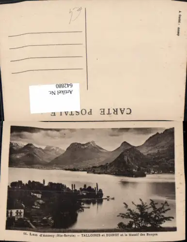 642880,Lac d Annecy Haute-Savoie Talloires et Duingt et le Massif des Bauges France