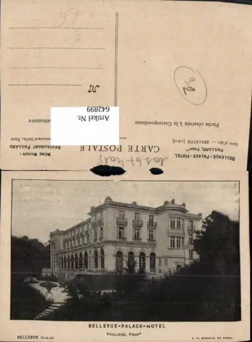 642899,Bellevue Palace-Hotel Meudon Bellevue Paris France