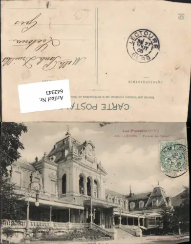642943,Les Pyrenees Luchon Facade du Casino Kasino France