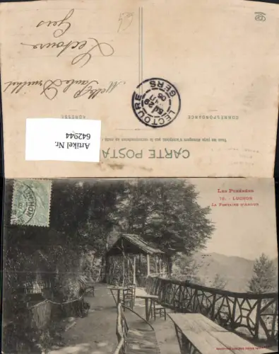642944,Les Pyrenees Luchon La Fontaine d Amour France