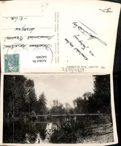 642969,Foto Ak Jaligny Rives de la Besbre Brücke France