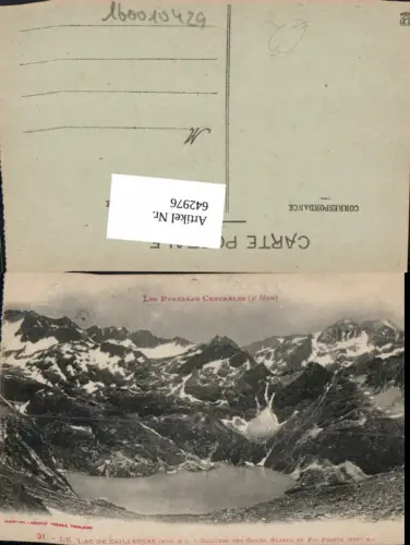642976,Le Lac de Caillaouas Glaciers des Gours Blancs et Pic Posets France