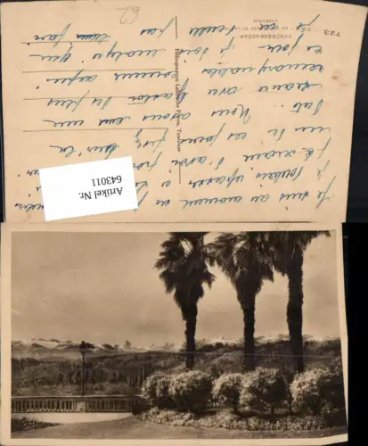 643011,Pyrenees-Ocean Pau Le Boulevard et la Chaine des Pyrenees France