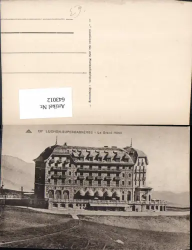 643012,Luchon-Superbagneres Le Grand Hotel France