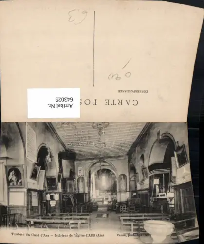 643025,Tombeau du Cure d Ars Interieur de l Eglise d Ars Ain France