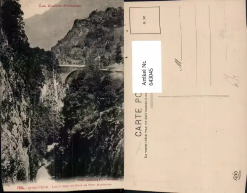 643045,St-Sauveur Les Gorges du Gave au Pont Napoleon Brücke France