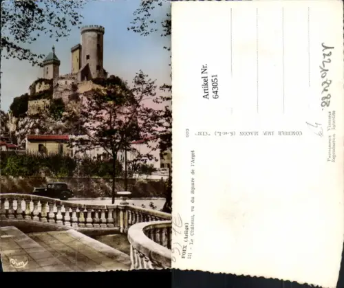 643051,Foix Ariege Le Chateau vu du Square de l Arget France