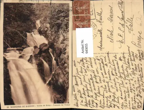 643055,Bagneres-de-Bigorre Vallee de Gripp Cascade de l Adour Wasserfall France