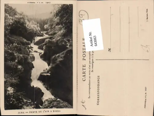 643063,Jura Perte de l Ain a Sirod France