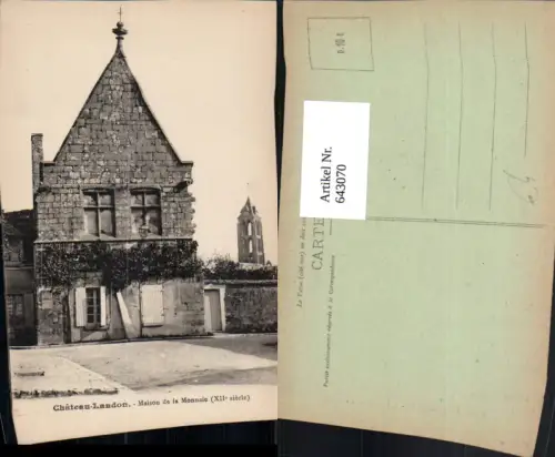 643070,Chateau Landon Maison de la Monnaie France
