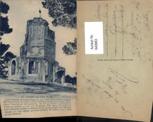 643083,Nimes La Tour Magne Turm Ruine France