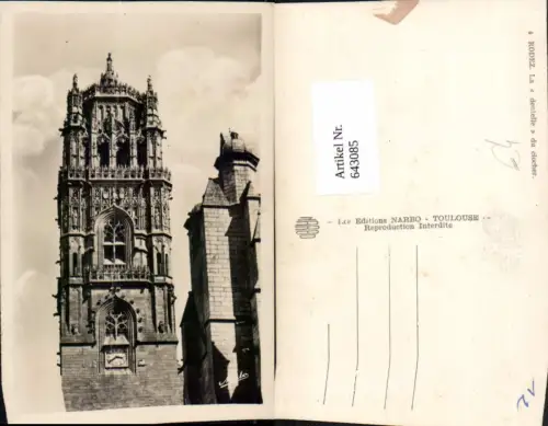 643085,Foto Ak Rodez La dentelle du clocher Turm France