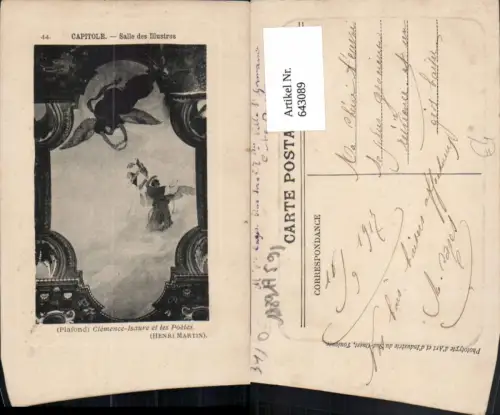 643089,Capitole Salle des Illustres Plafond Clemence-Isaure et les Poetes France