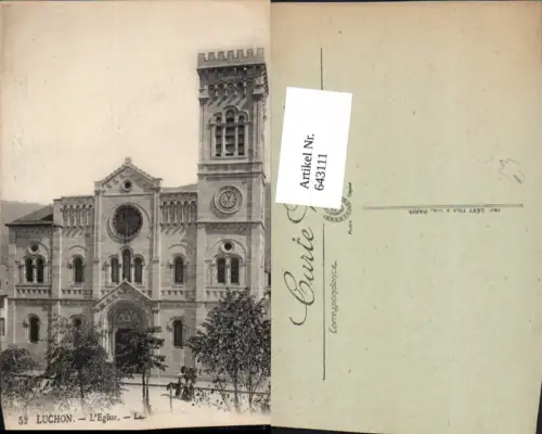 643111,Luchon L Eglise Kirche France