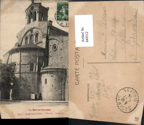 643112,La Haute-Garonne Saint-Gaudens l Eglise L Abside France