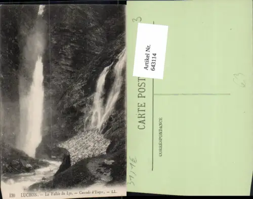 643114,Luchon La Vallee du Lys Cascade d Enfer Wasserfall France